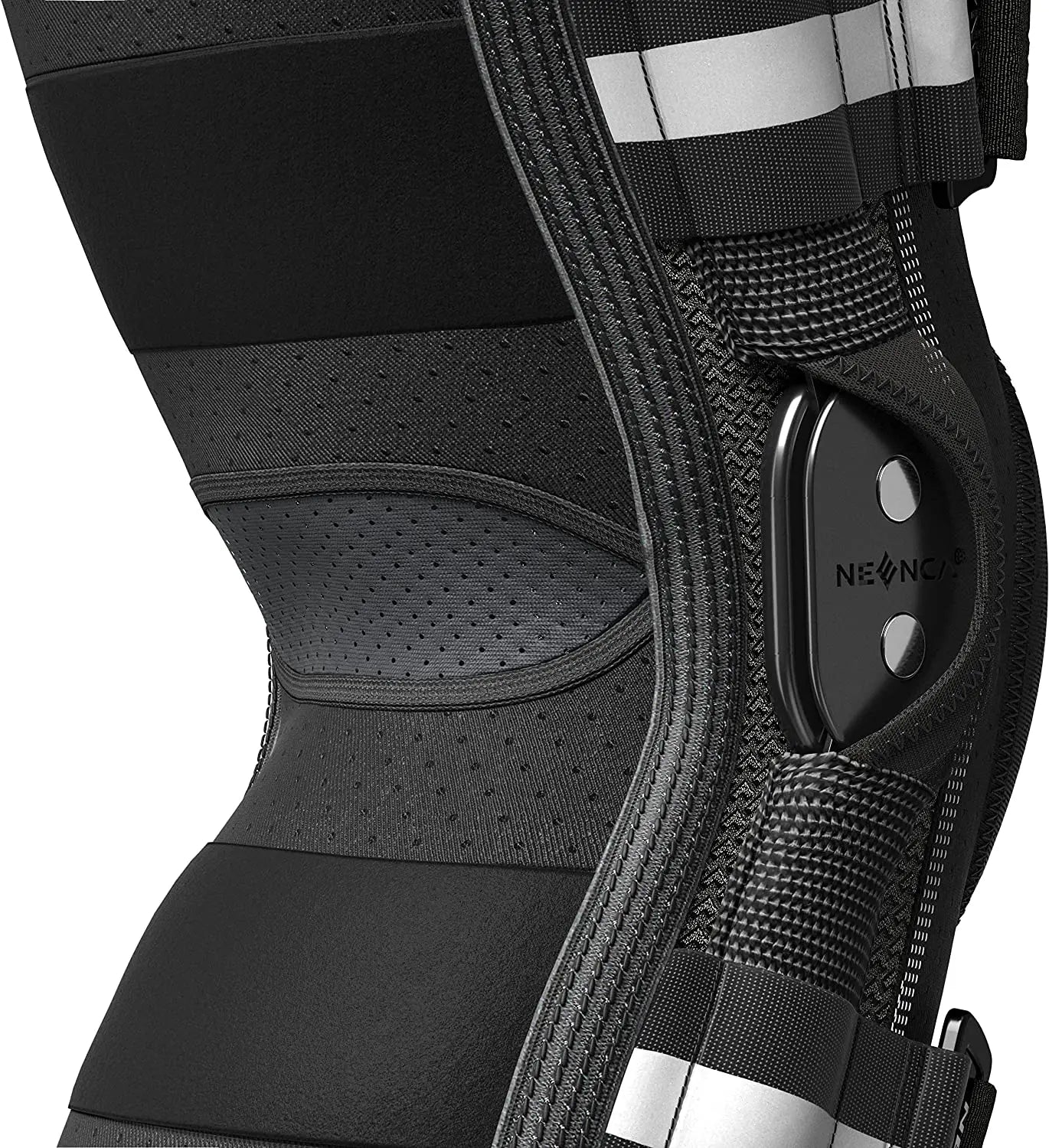 Hinged Knee Brace for Knee Support with Side Stabilizers