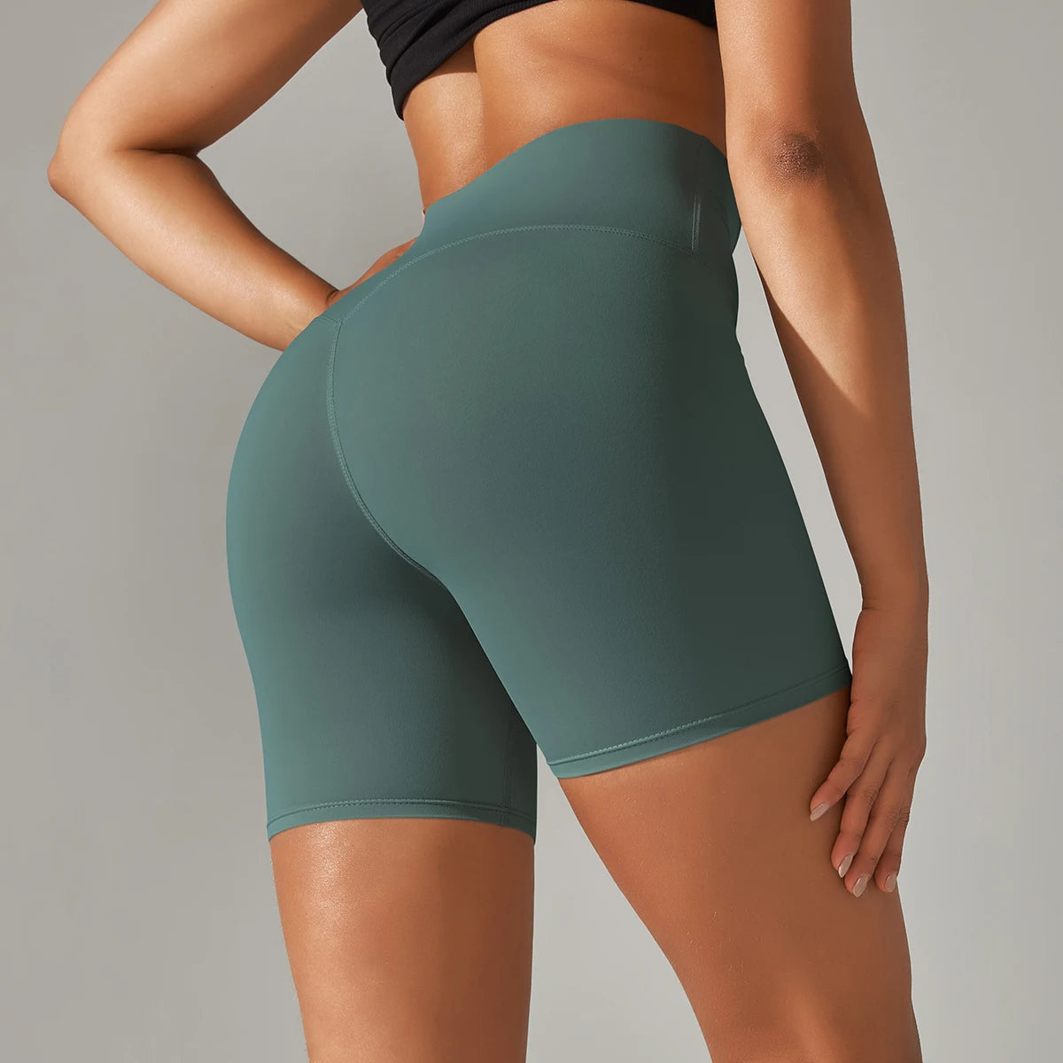 High Waist Seamless Workout Shorts