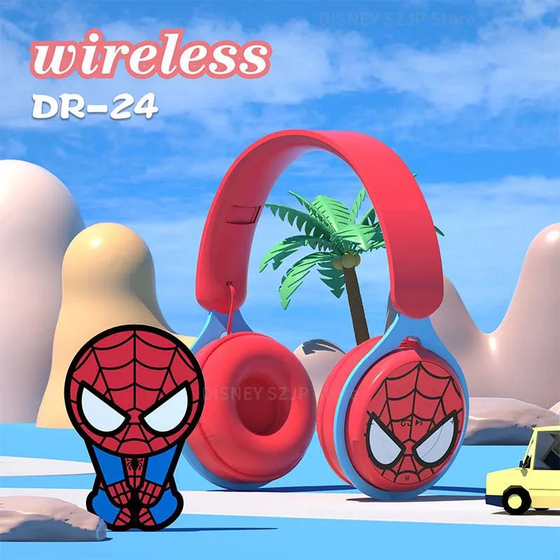 Kids Cartoon Wireless Bluetooth Foldable Headsets