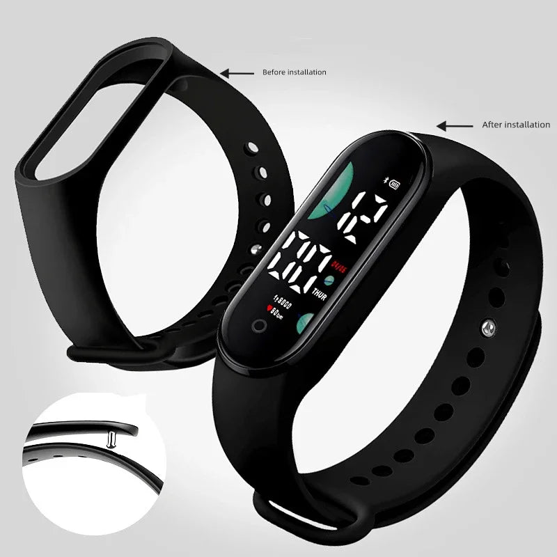 Waterproof Sports Watch LED Digital Display