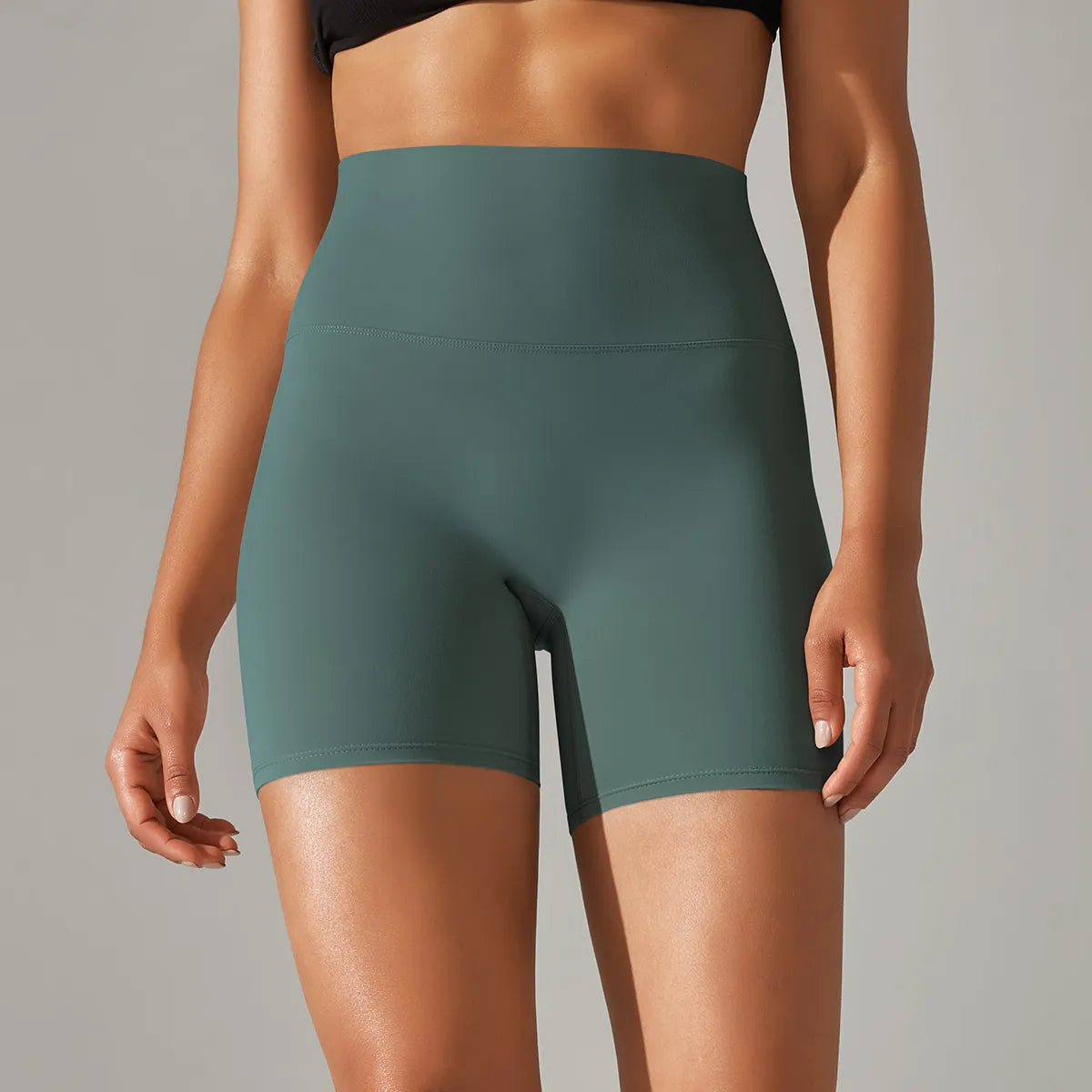 High Waist Seamless Workout Shorts