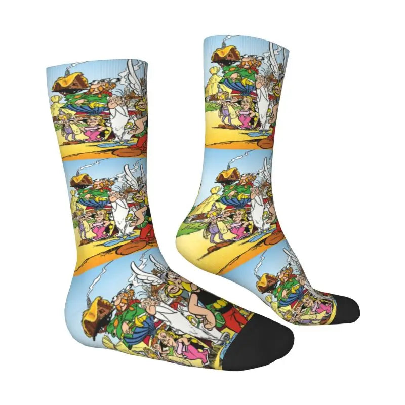 Anime Asterix And Obelix Men's Crew Socks