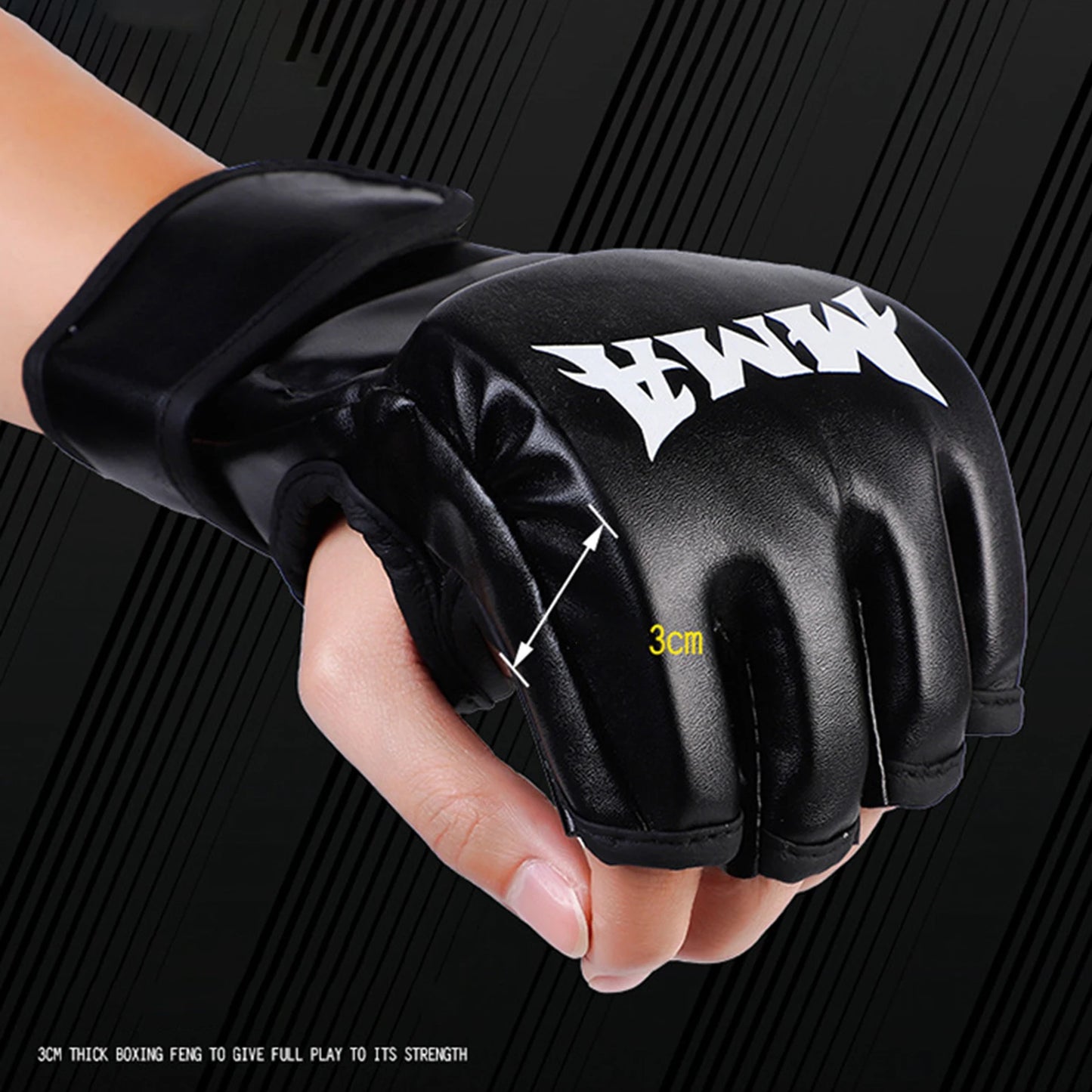 Kick Boxing MMA Gloves for Men Women PU