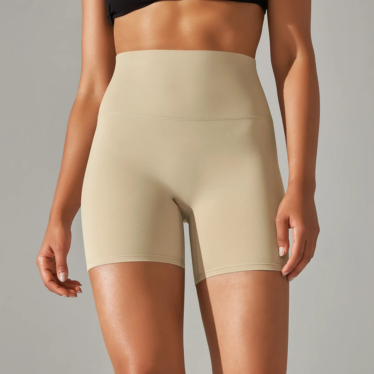 High Waist Seamless Workout Shorts