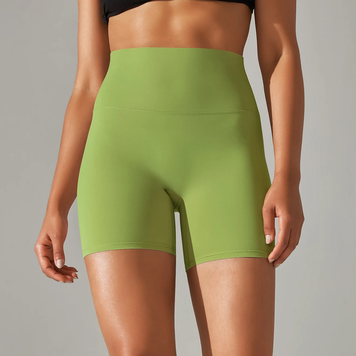 High Waist Seamless Workout Shorts