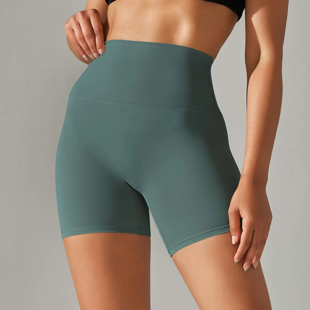 High Waist Seamless Workout Shorts