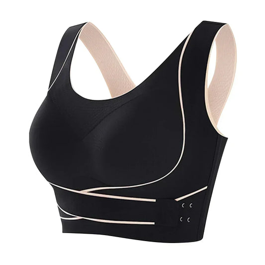 Sports Bra Front Adjustable Buckle Wireless