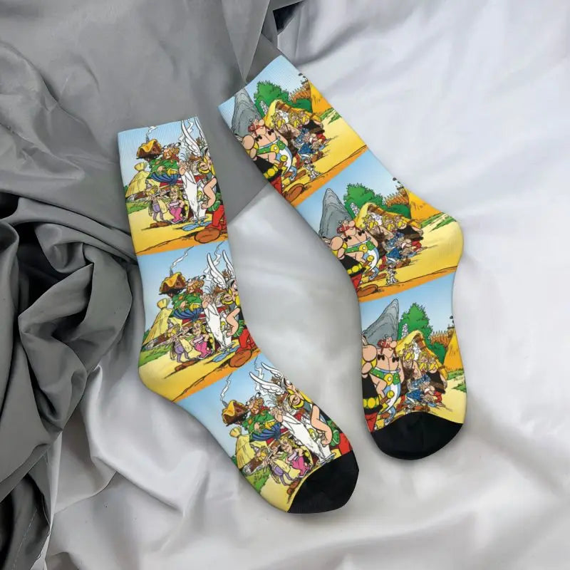 Anime Asterix And Obelix Men's Crew Socks