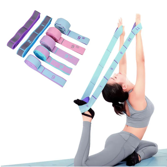 Multi-Section Elastic Yoga Resistance Bands Adult & Child