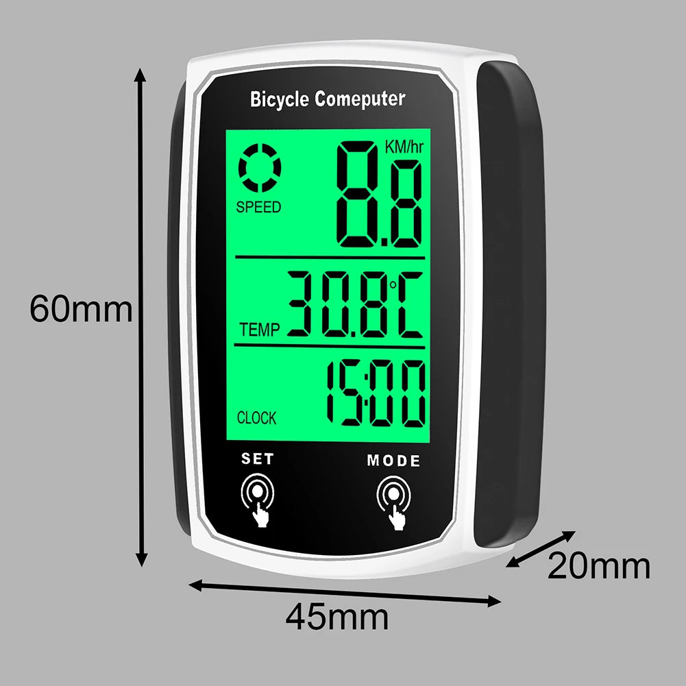 Bicycle Computer LCD Digital Wired Cycling Computer Speedometer