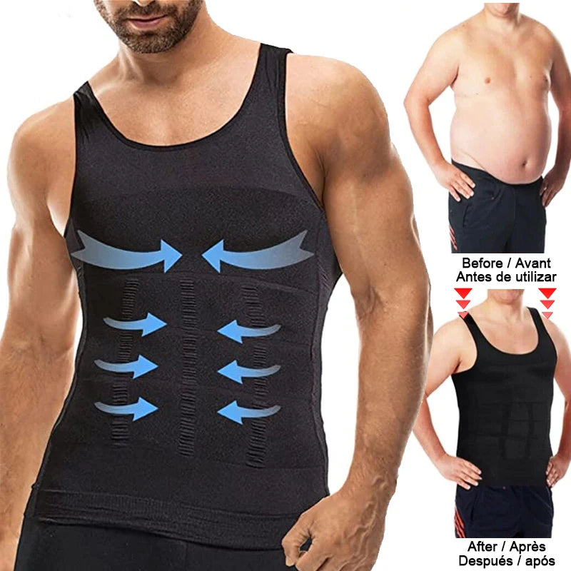 Men's Slimming Body Shaper Vest Shirt