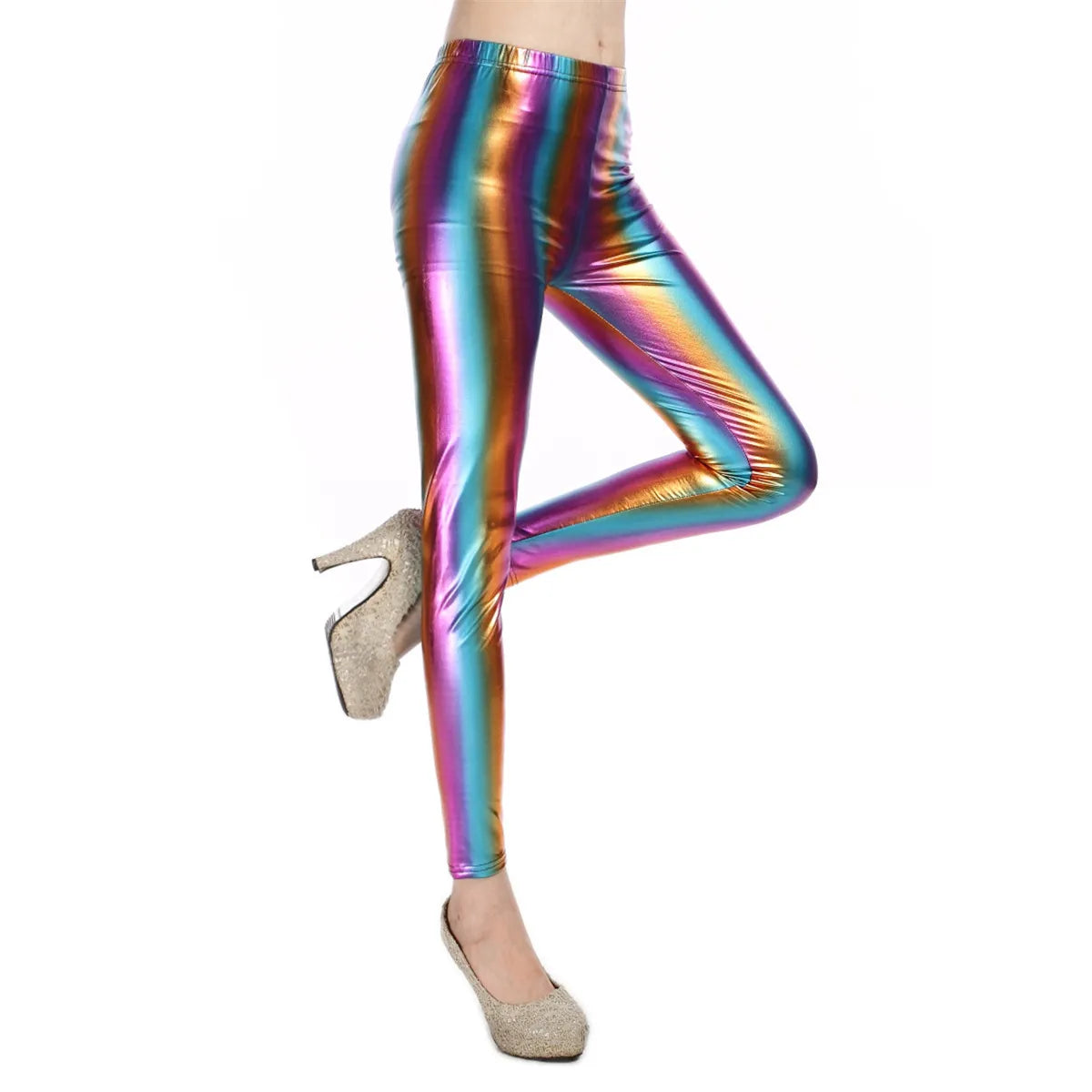 Metallic Color Leggings