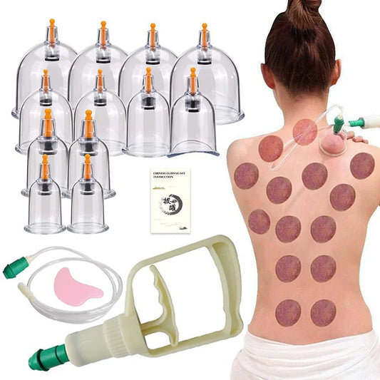 6 or 24 Pieces Suction Cups Massage Vacuum Cupping Body Massager Plastic Vacuum Suction Therapy Cupping Set Cans for Massage