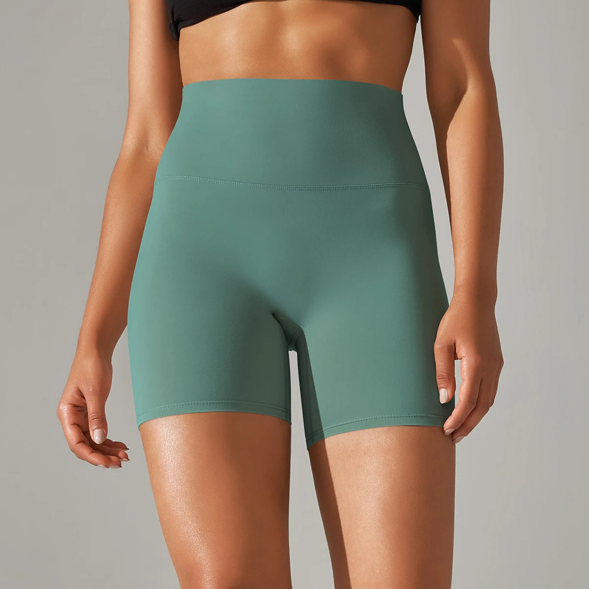 High Waist Seamless Workout Shorts