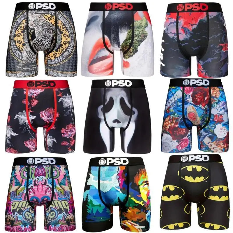 Graphic Long Boxer Underwear Shorts