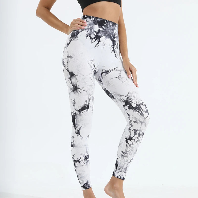 Tie-dye Gym Leggings Seamless