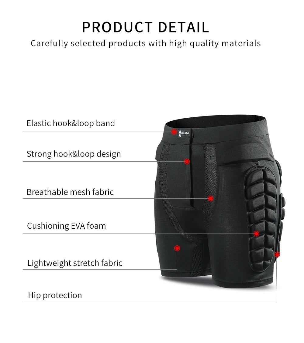 Motorcycle Shorts Fully Padded Underwear Tights Protective Gear