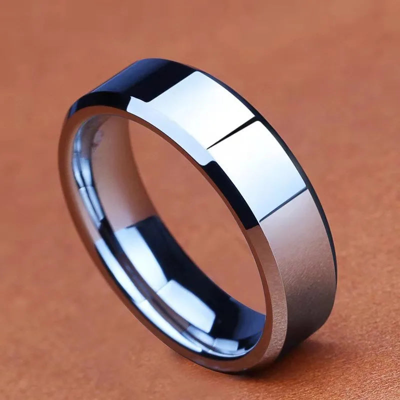 Geometric Stainless Steel Ring