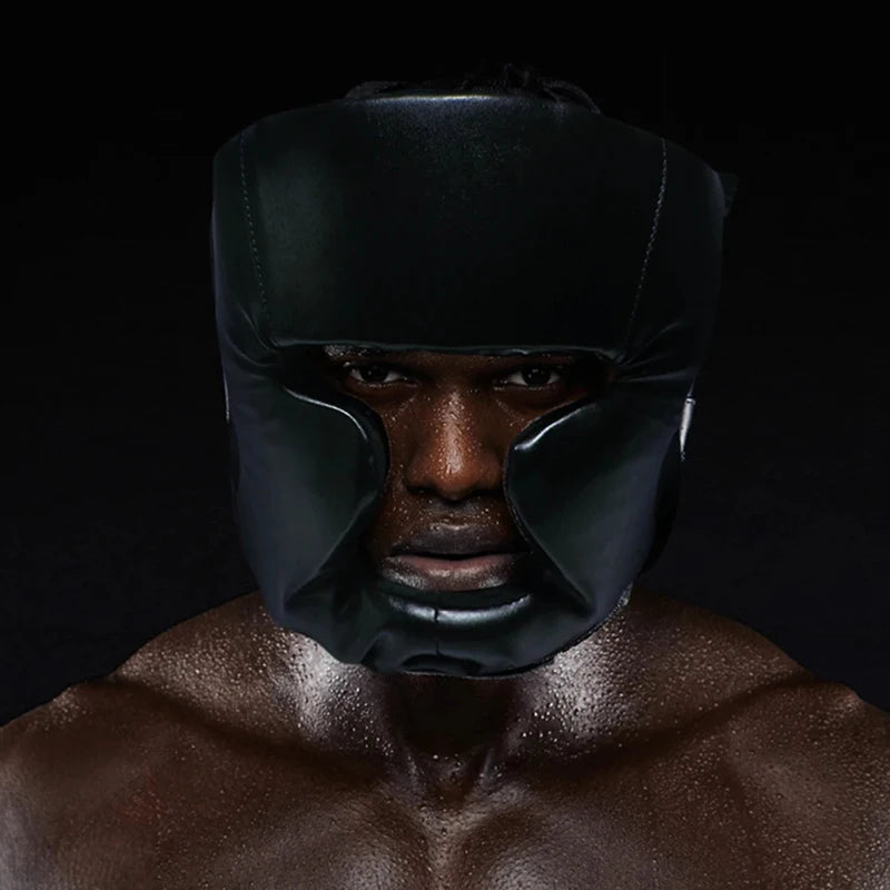 Full-Covered Professional Boxing Helmet Adult Combat Head Protector