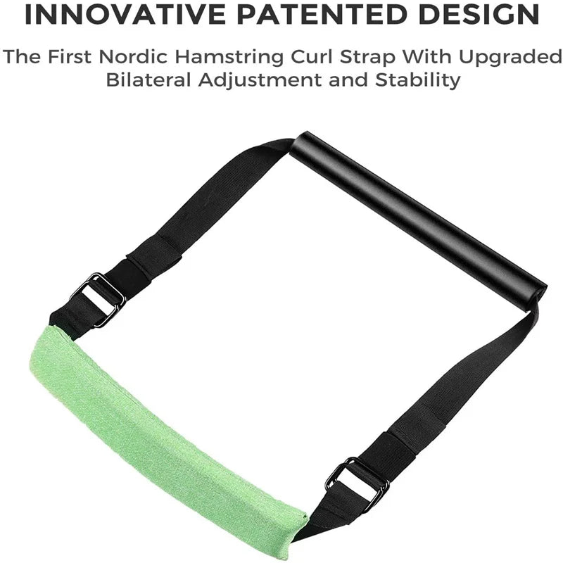 Adjustable Nordic Hamstring Curl Strap Sit-up Auxiliary Belt