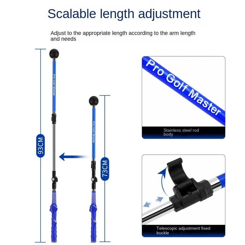 Golf Swing Trainer Folding Corrector Adjustable Length