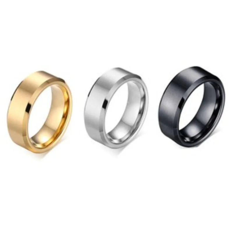 Geometric Stainless Steel Ring