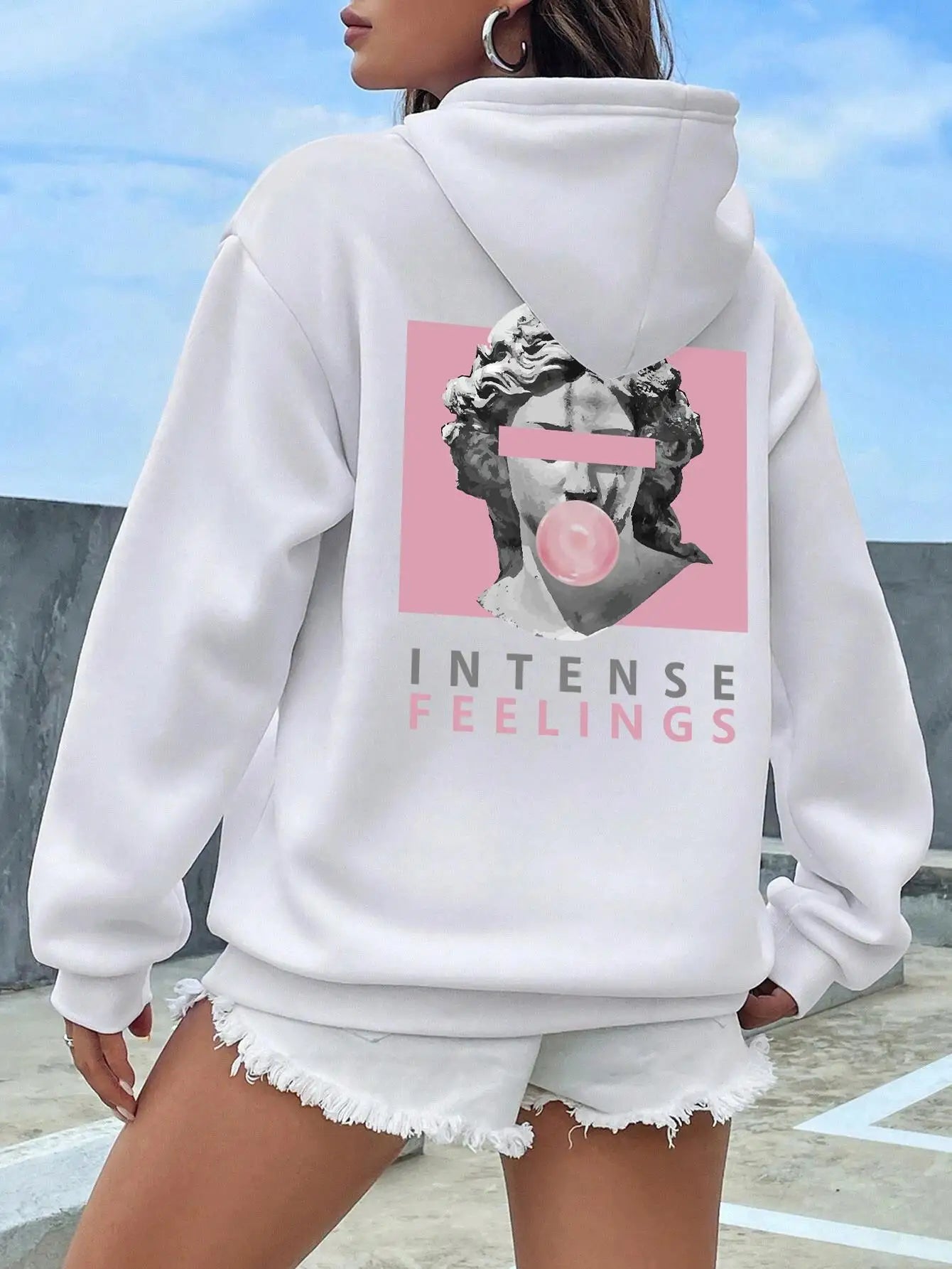 Sculpture Intense Feelings Printing Hoodie