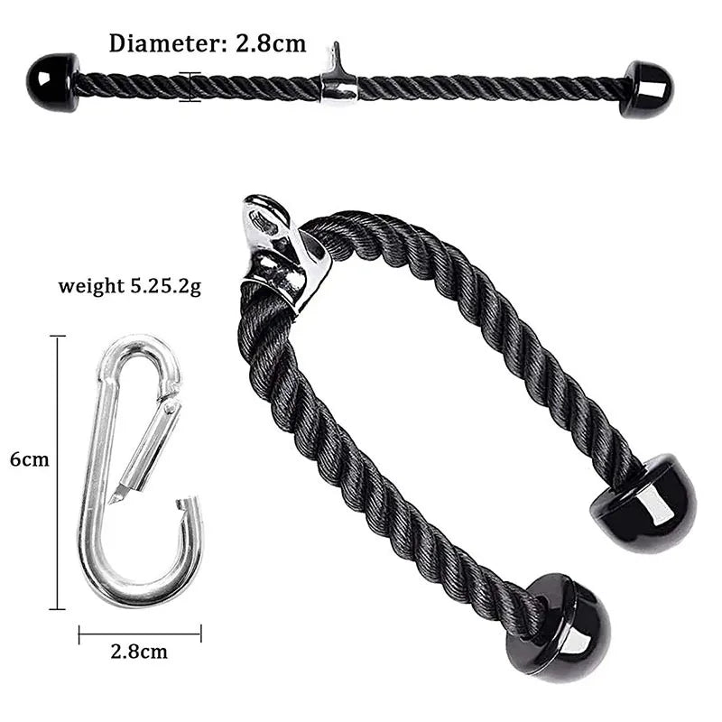 Gym Triceps Rope Pull Down & Cable Rope Muscle Training Set