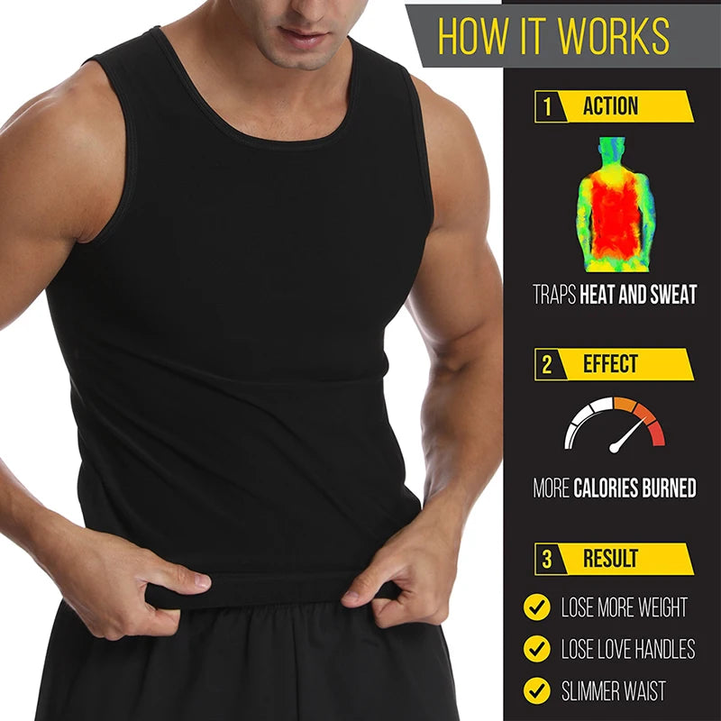 Men Sweat Sauna Vest Fat Burner