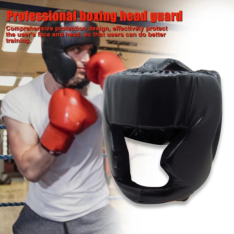 Full-Covered Professional Boxing Helmet Adult Combat Head Protector