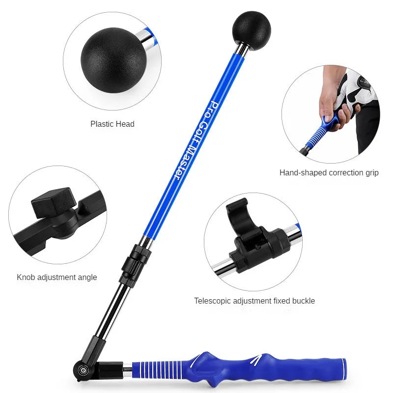 Golf Swing Trainer Folding Corrector Adjustable Length