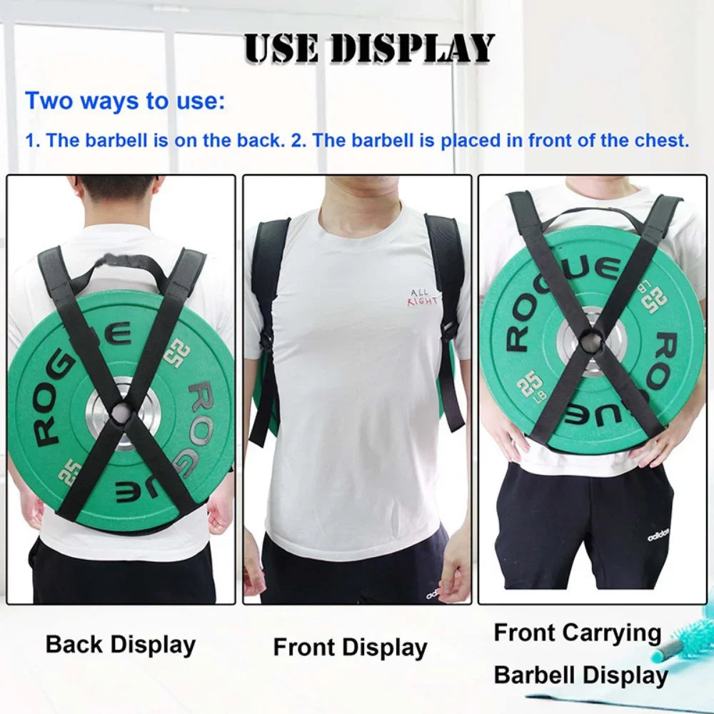 Weighted Vest Strap Barbell Plates for Home Pull-ups Plank Push-up