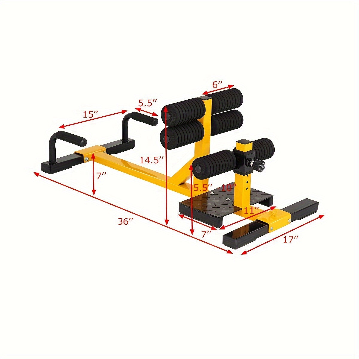 3-in-1 Squat Push Up Ab Workout Home Gym Sit Up Machine