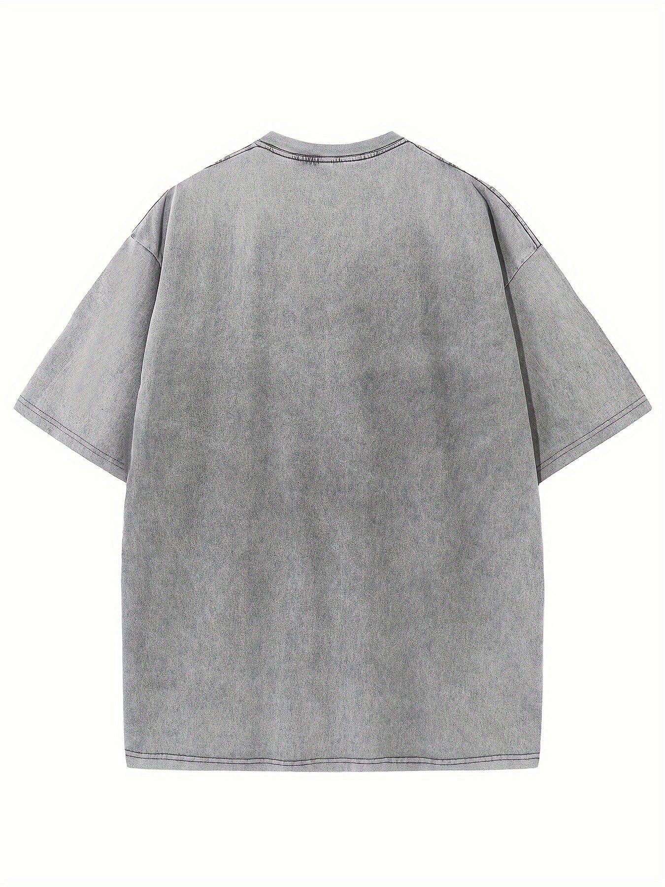 Spray Paint Oversized Drop Shoulder T-Shirt