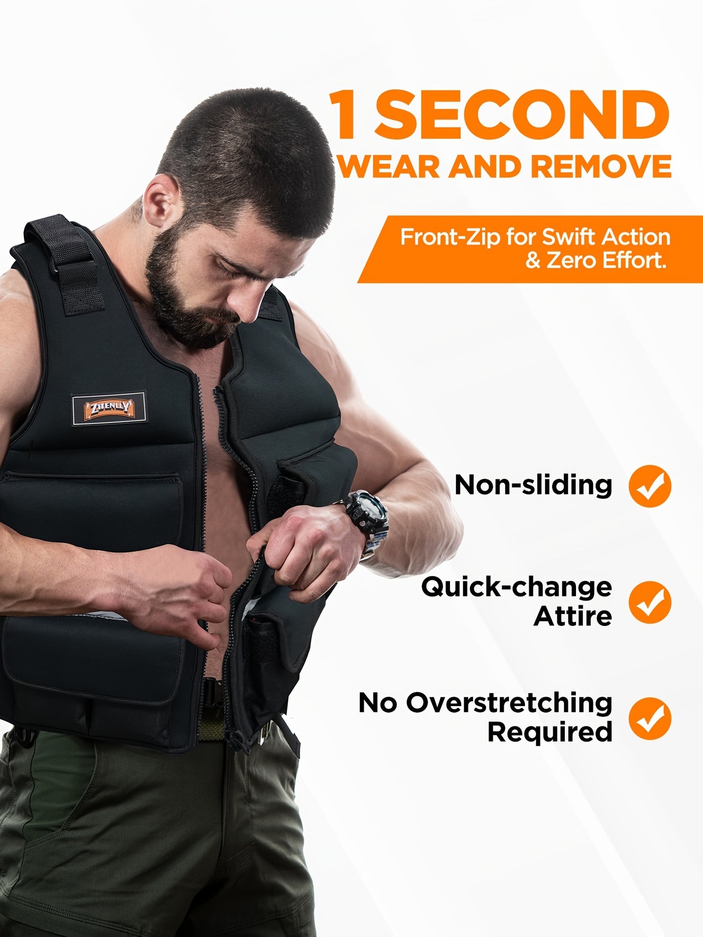 20lbs Body Weight Vest Adjustable with Shoulder Pads