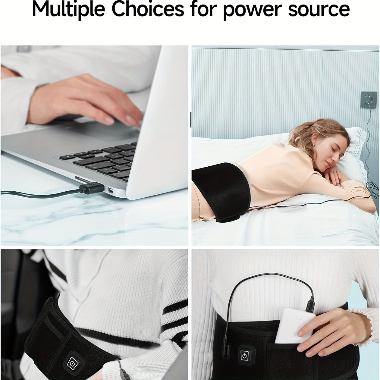 ALLJOY USB Heating Pad For Back Pain Relief