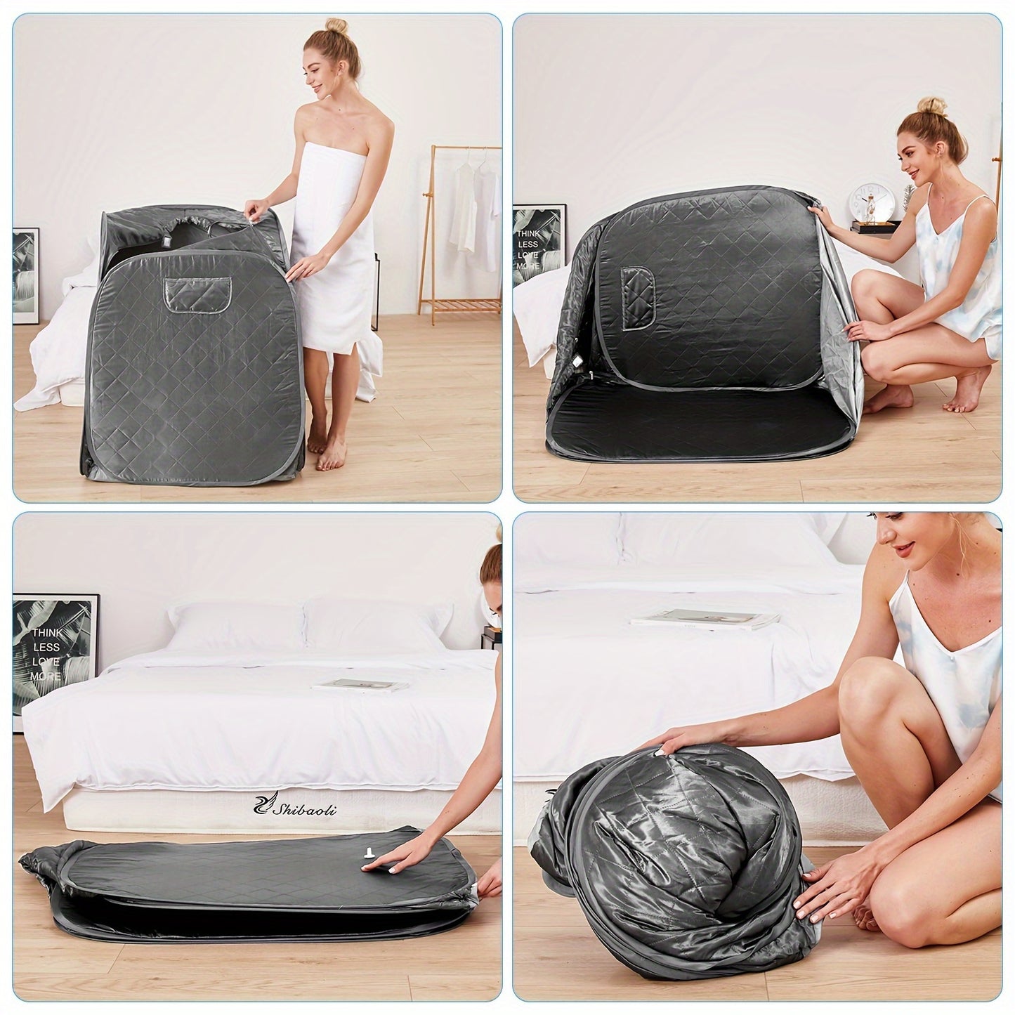 Portable Steam Sauna, Personal Sauna Tent with Remote Control, Chair, Timer, Portable Sauna Spa for Therapeutic Relaxation Detox at Home