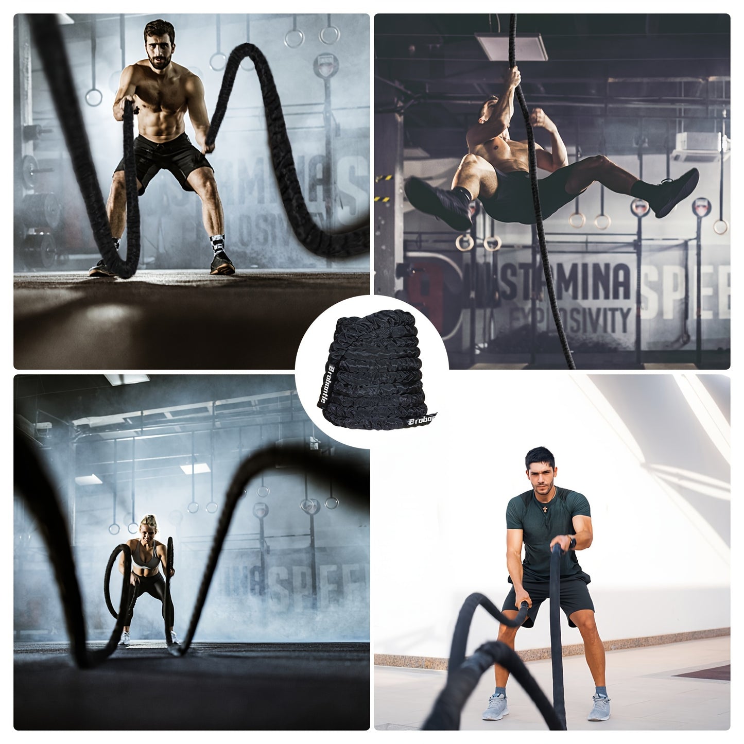 Battle Rope Workout Equipment For Core Strength Training