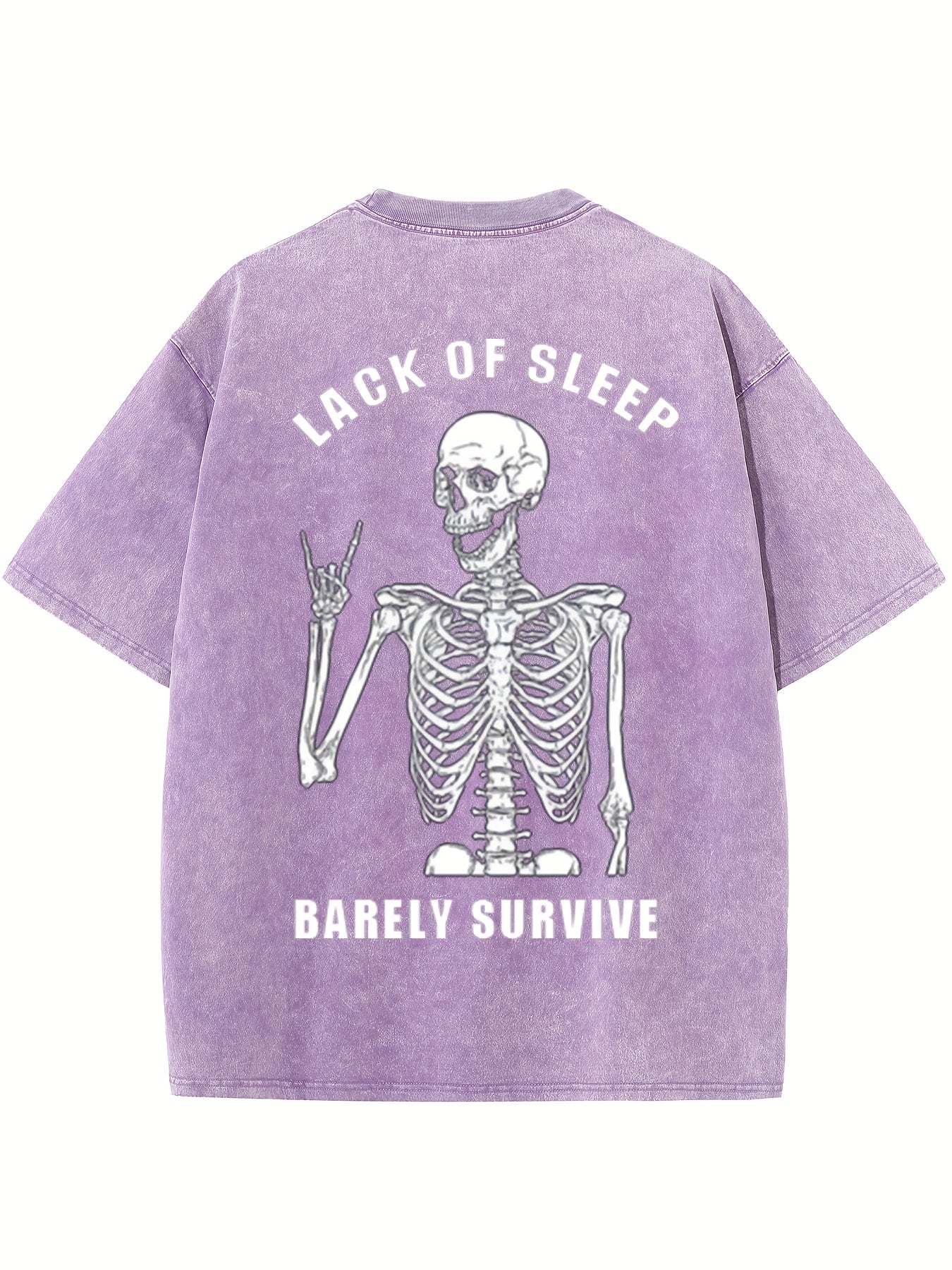 lack of Sleep Oversized Cotton Drop Shoulder T-Shirt