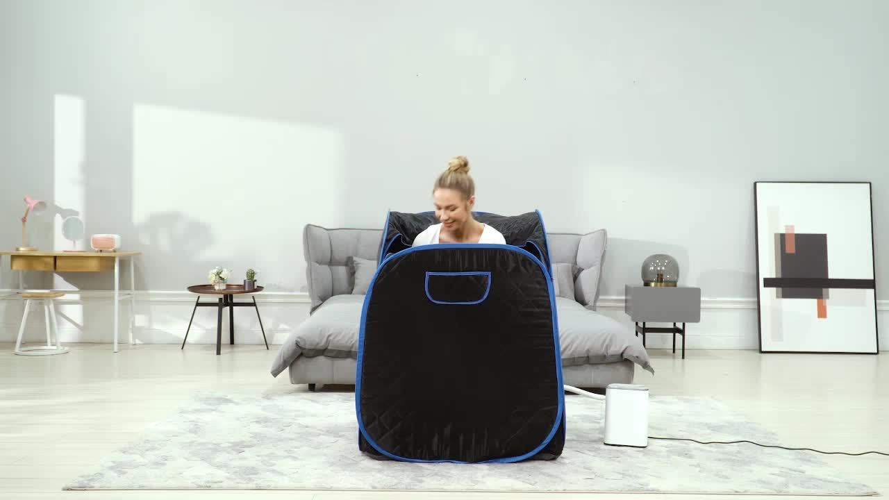 Portable Steam Sauna, Personal Sauna Tent with Remote Control, Chair, Timer, Portable Sauna Spa for Therapeutic Relaxation Detox at Home