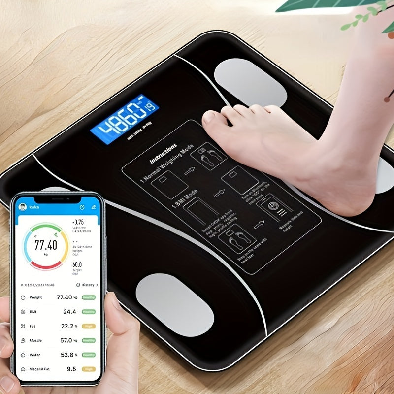 Wireless Smart Body Fat Scale - Accurately Measure Weight, Body Fat, and Health Metrics at Home with Long-Lasting Battery Power and Easy Wireless Connectivity!