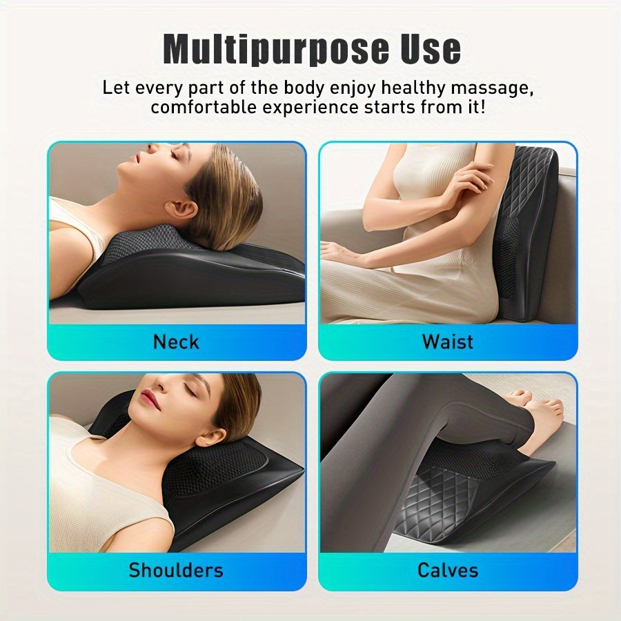 Relaxing 3D Kneading Back & Neck Massager with Heat - Multi-Use for Deep Muscle Relief - The Ultimate Gift for Stress-Free Living